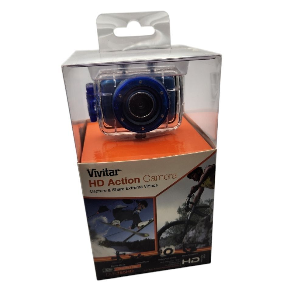 Vivitar HD Action Camera Camcorder DVR785HD Waterproof Bicycle and Helmet Mount